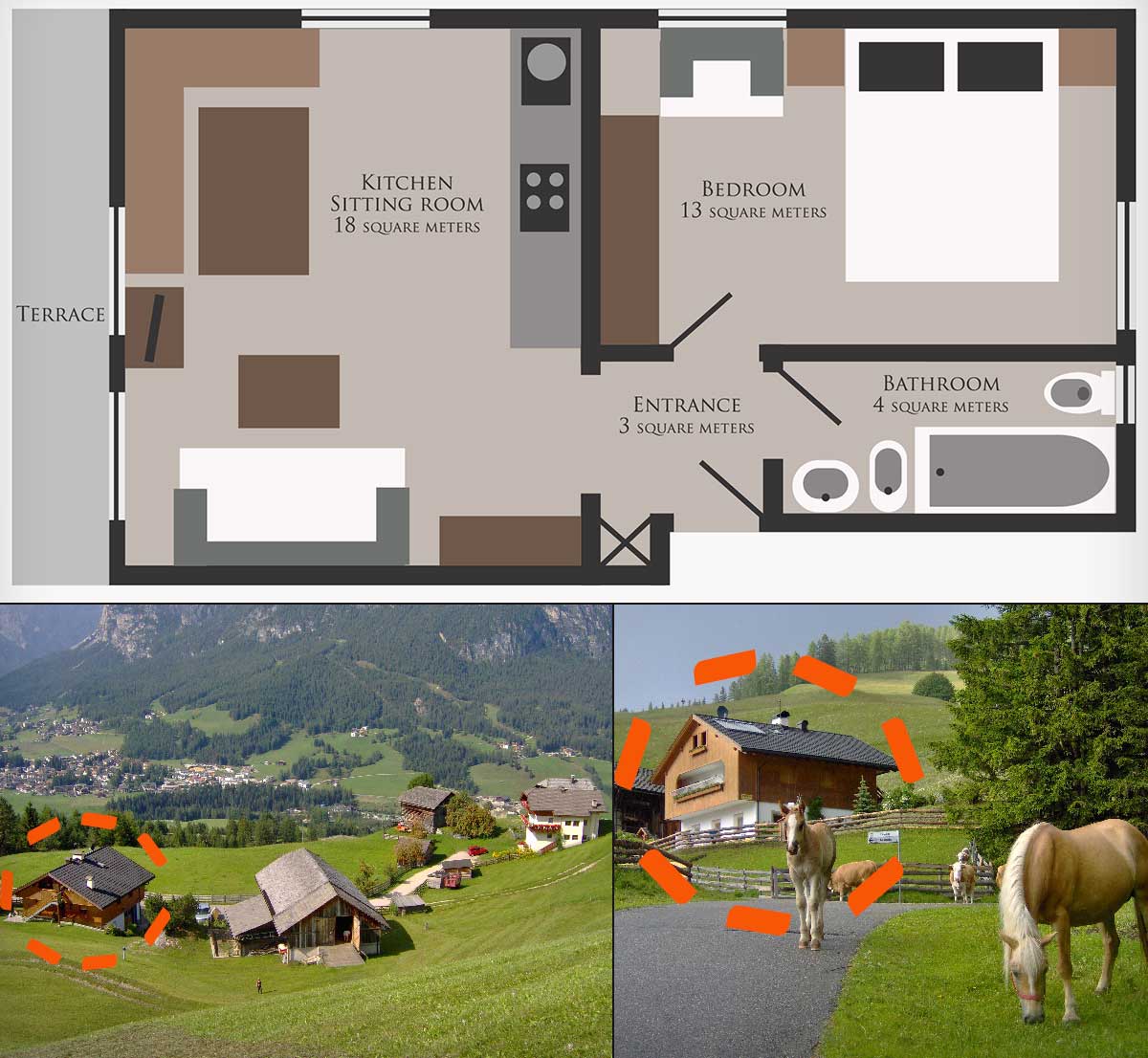 Appartamenti Casa Nadia Maso Agriturismo Arslada Dolomiti Sudtirol Alto Adige